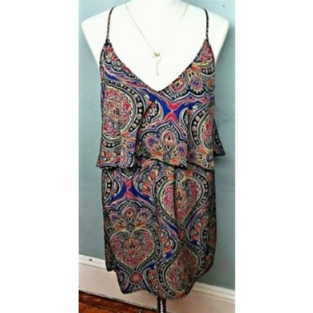 Eight Sixty Women's Paisley One Piece Romper Black